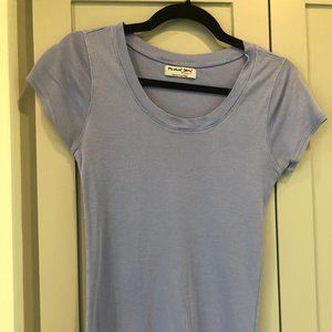 Michael Stars Short Sleeve Periwinkle Tee- OSFM